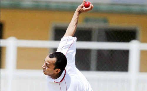 Maroochydore’s Shane Newton claimed five wickets to help his side to an outright win over Gympie. Maroochydore’s Shane Newton claimed five wickets to help his side to an outright win over Gympie.